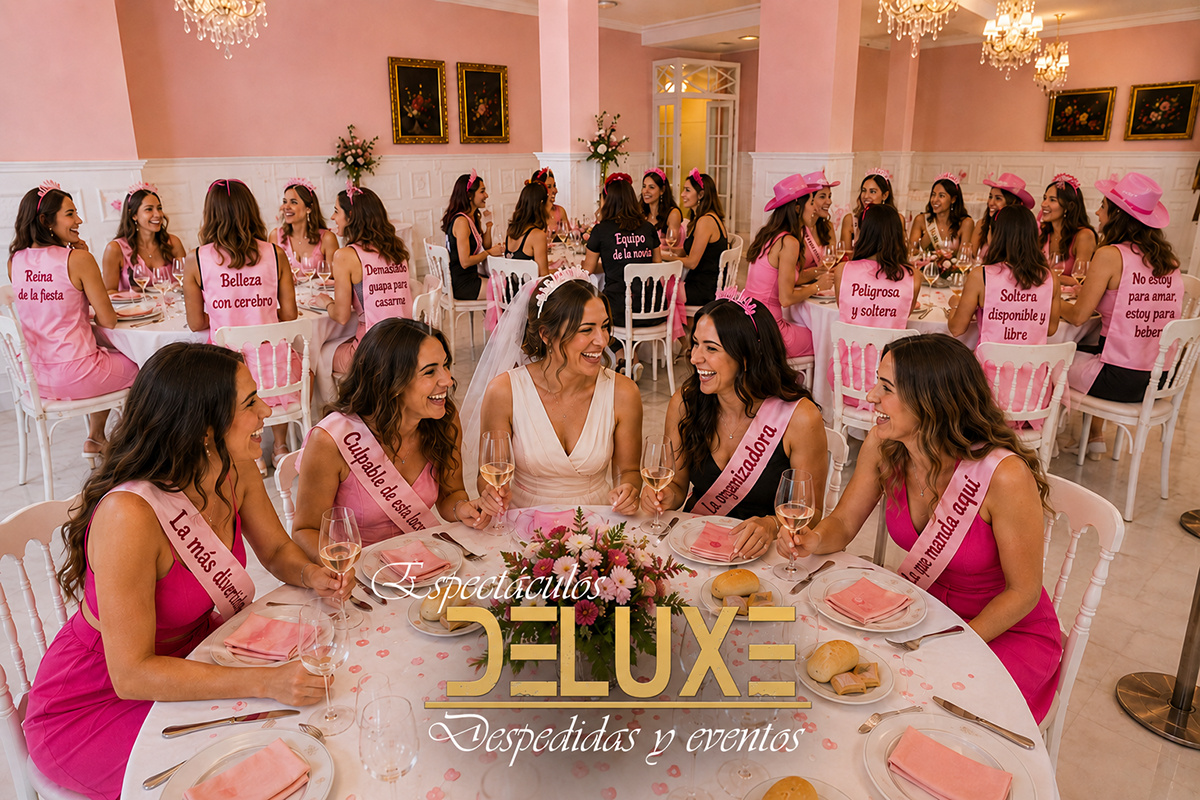 Grupo celebrando una despedida de soltera en un restaurante privado del centro de Sevilla